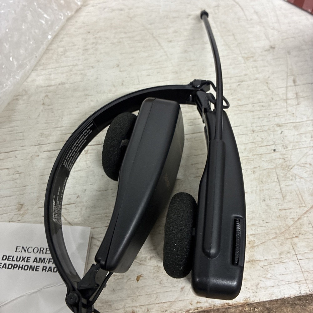 Nib Headset Radio Vintage Encore Portable Headphone AM/FM Radio 14202 Works